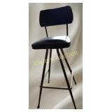 Mid century Vulcan black Bar stool swivel