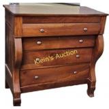 empire antique 4 drawer chest 1870