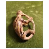 vtg hand carved peach pit monkey!