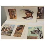 Wesley Dennis lithographs of dogs, lot of 8 pointr