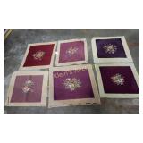 vintage / antique needlepoint paragon lot of 6