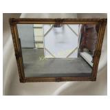 gold gesso Antique mirror 35" x 44"