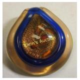 glass pendant w/ aventurine gold flecks