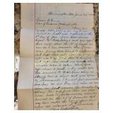 handwritten letter 6/26/1890 detailing civil war