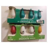 8 C6 1950 christmas light bulbs in pkg GE