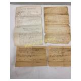 historic document & others lot of 4