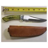 Wild turkey hand made full tang hunting knife w/sh