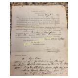 Rare! 1865 document us dept general office for de