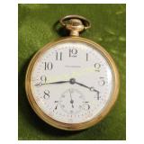 1917 waltham pocket watch gold filled 15 jewels oc