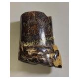 rare large polished baculite fossil Suture pattern