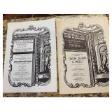 Vintage programs thalian hall Wilmington NC 2 pcs