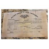 Military document honorable discharge 5/25/1840
