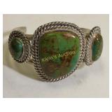 sterling silver cuff bracelet turquoise Royston