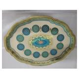 Vitg Baret Ware serving tray 236 Leaves pattern