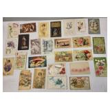 collection of diverse ant & vtg postcards, 26pcs