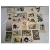 collection of antique Christmas & new years post