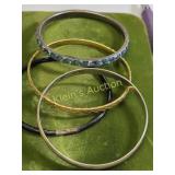 estate bangle bracelets sterling too! 4pcs