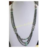 Navajo style triple strand vintage necklace