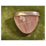 rose quartz polished cabochon 27.9 mm wide