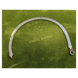 sterling vintage herringbone 7" bracelet