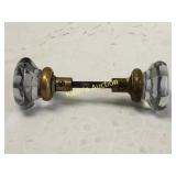 crystal / glass antique door knobs set!