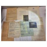 ephemera collection orig WWII documents