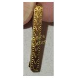 Victorian 14K yellow gold bar brooch pin WAB