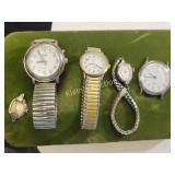 estate watch lot talking watch, timex, bulova