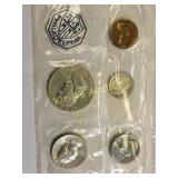 1963 us proof coin set 90% silver Franklin too!