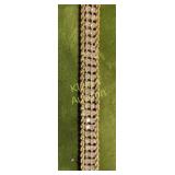 double row simulated diamond tennis bracelet
