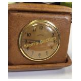 vtg bentley wind up clock travel clock by Lux