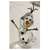 swarovski disney olaf crystal figurine mint