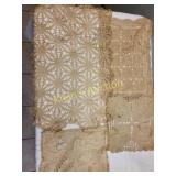 hand made vtg /antique table scarves, dresser 4 pc