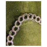 vtg sterling silver bracelet double link 7"