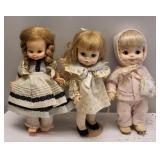 lot of 3 vtg effanbee & horseman dolls sleep eyes