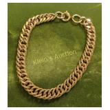 gold filled or plated cuban link chunky bracelet