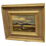 Andre Balyon oil on canvas Harvest w/COA