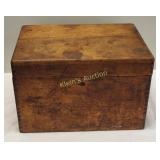 antique wooden apothecary box Custom dovetailed