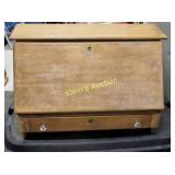 mule chest / drop front secretary desk oak?