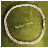 sterling silver mesh bracelet