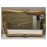 Mid Century syroco w/decorative gold panted frame