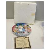 Disney Alice in wonderland collectible plate L.E!