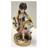 antonio borsato porcelain gypsy girl figurine 7"