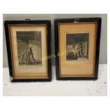antique pair of engravings ansler & ruthardt