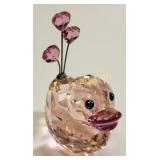 swarovski artist signed Happy Duck figurine
