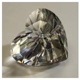swarovskii Large crystal heart paperweight Mint!