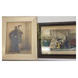 original currier & ives & signed photo