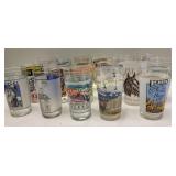 Kentucky Derby collectible glasses 23 pcs