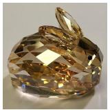 swarovski crystal hare bunny rabbit golden shadow