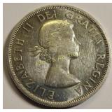 1962 Canada silver dollar AU-BU! gorgeous coin